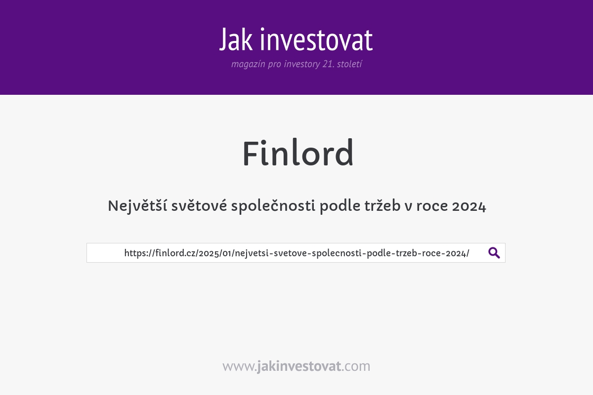 Největší světové společnosti podle tržeb v roce 2024