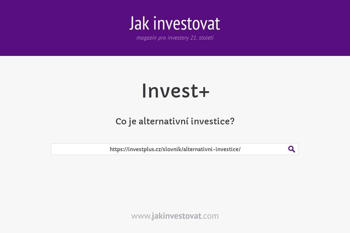 Co je alternativní investice?