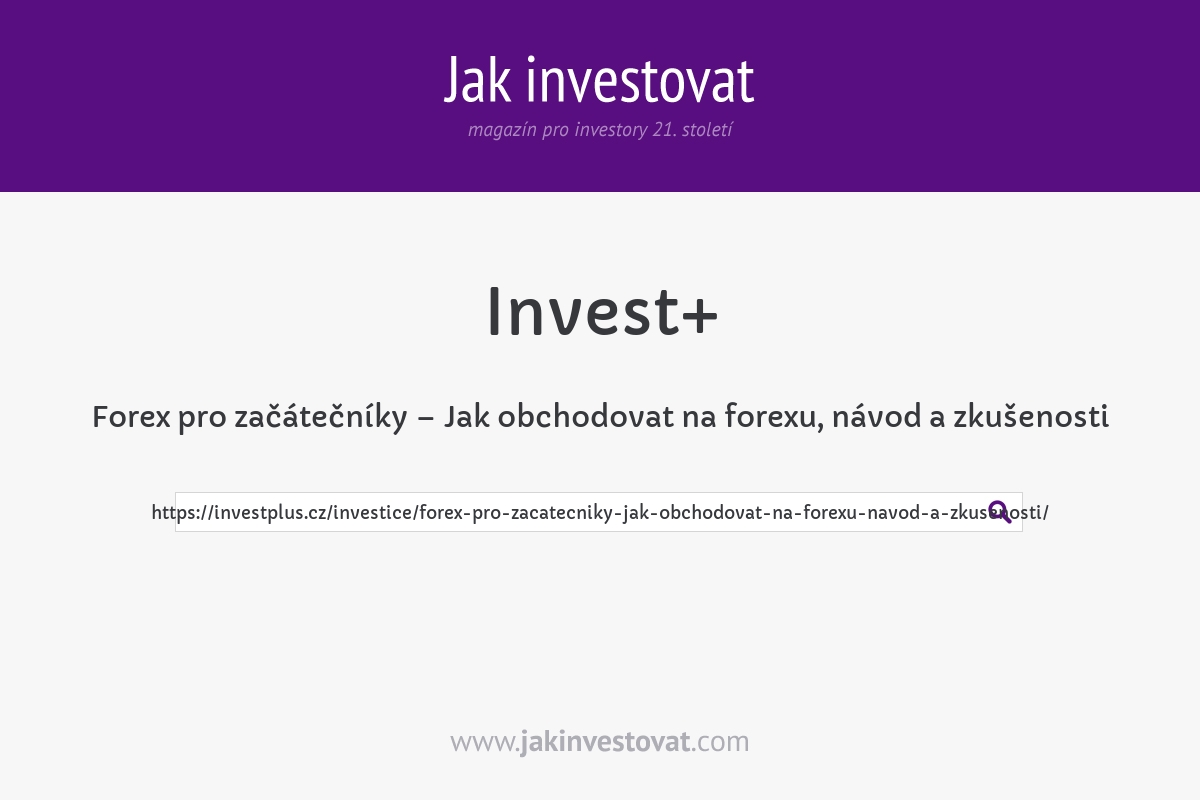 Forex pro začátečníky – Jak obchodovat na forexu, návod a zkušenosti