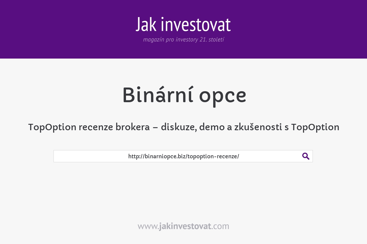 TopOption recenze brokera – diskuze, demo a zkušenosti s TopOption