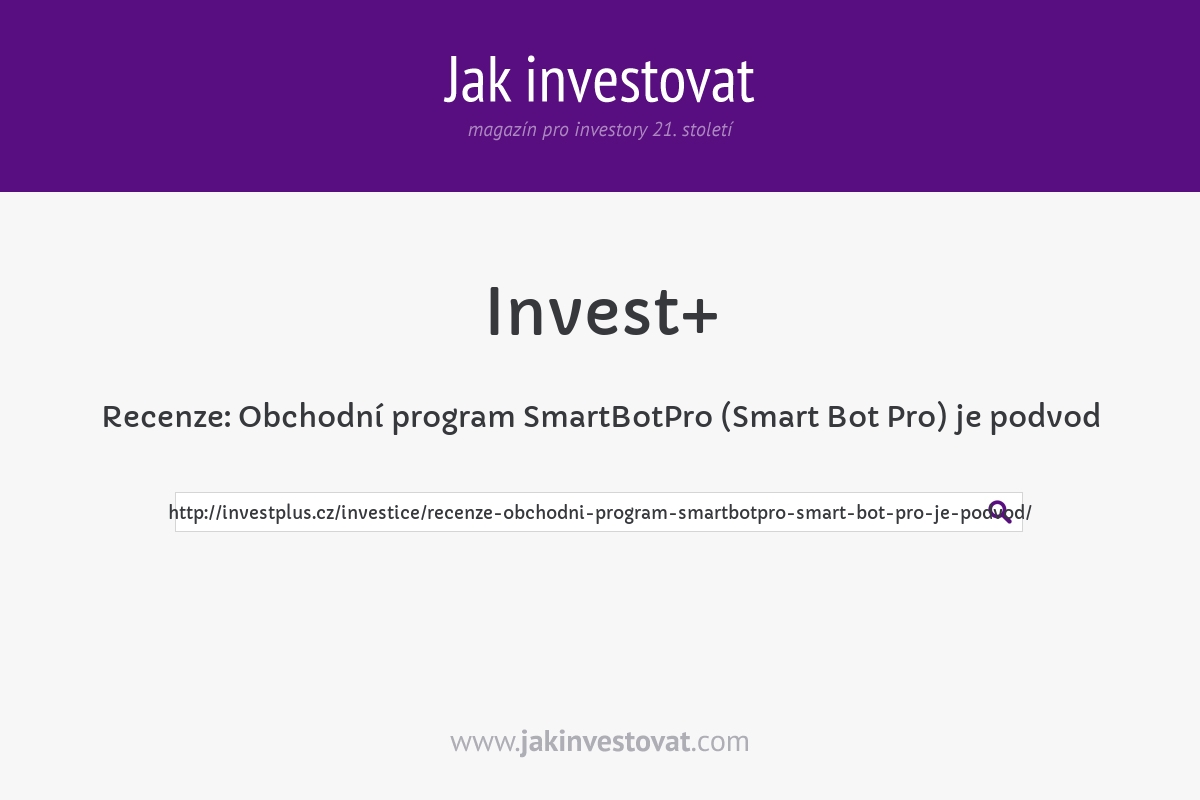 Recenze: Obchodní program SmartBotPro (Smart Bot Pro) je podvod