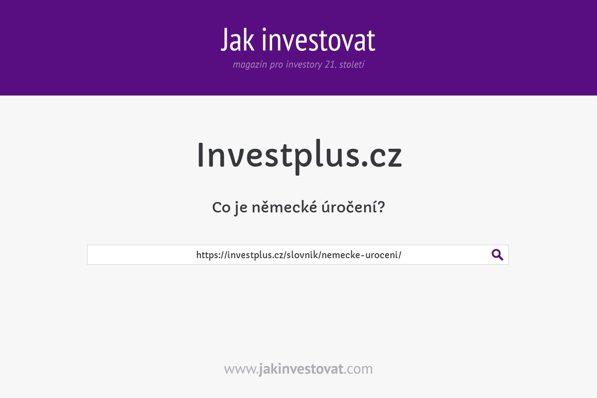 Co je německé úročení?