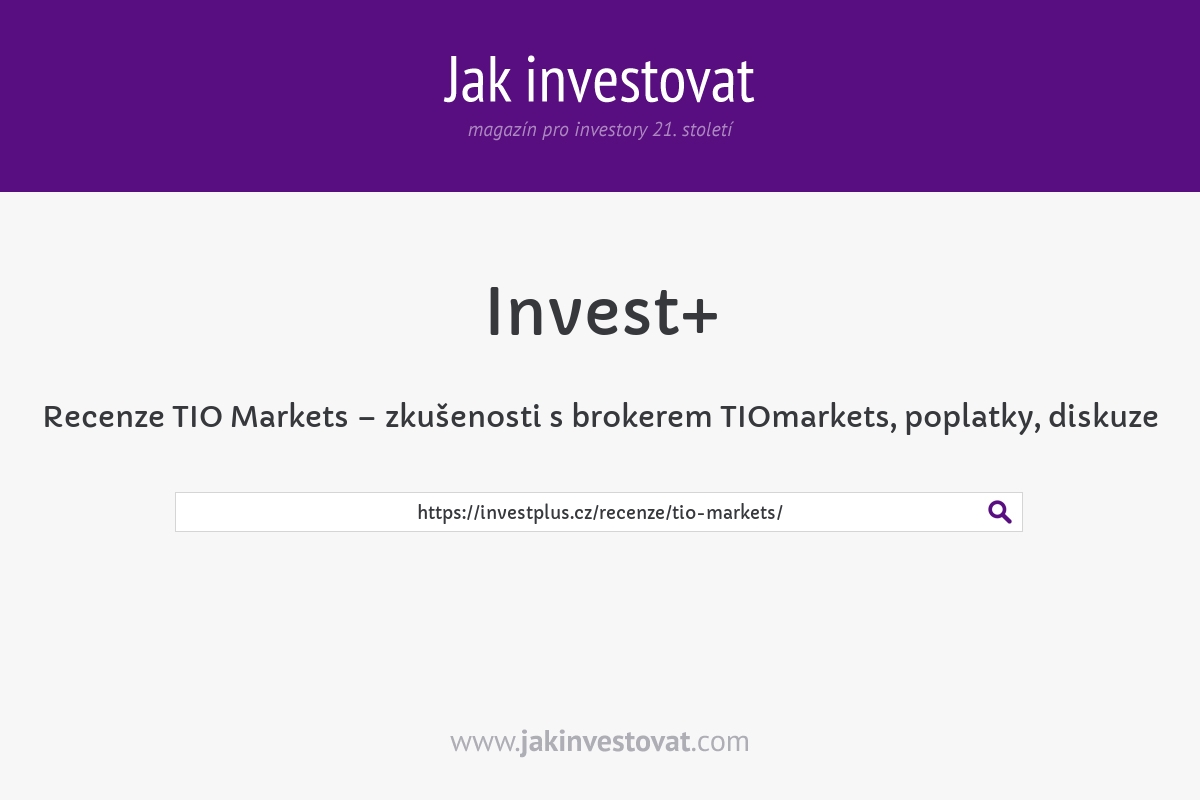 Recenze TIO Markets – zkušenosti s brokerem TIOmarkets, poplatky, diskuze