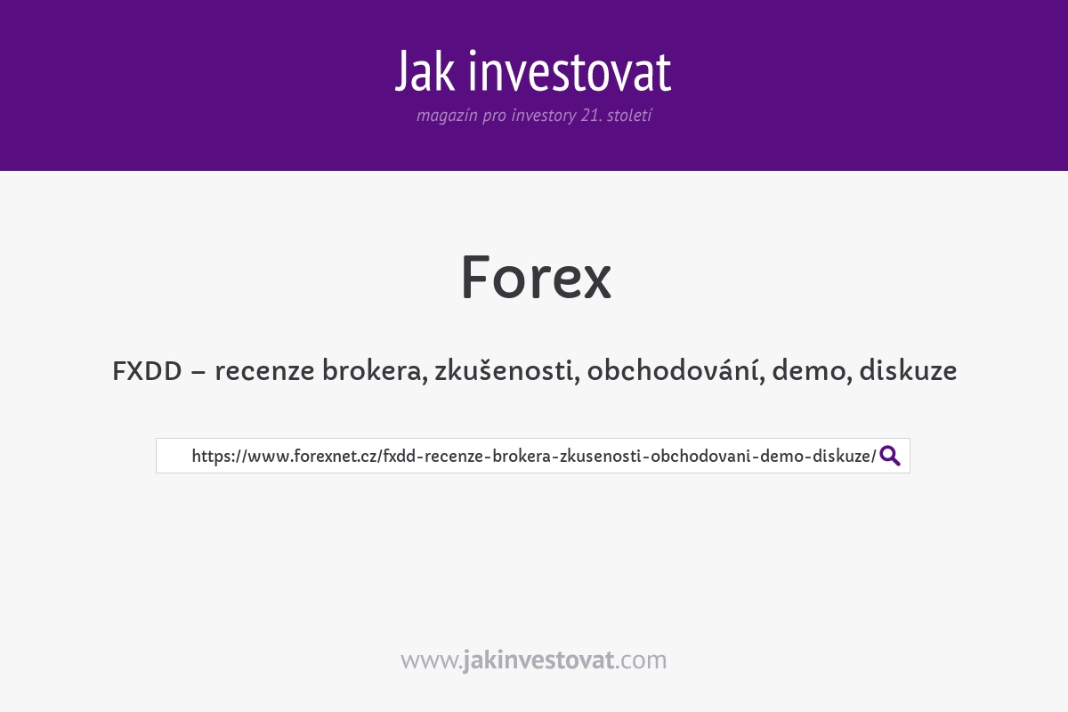 FXDD – recenze brokera, zkušenosti, obchodování, demo, diskuze