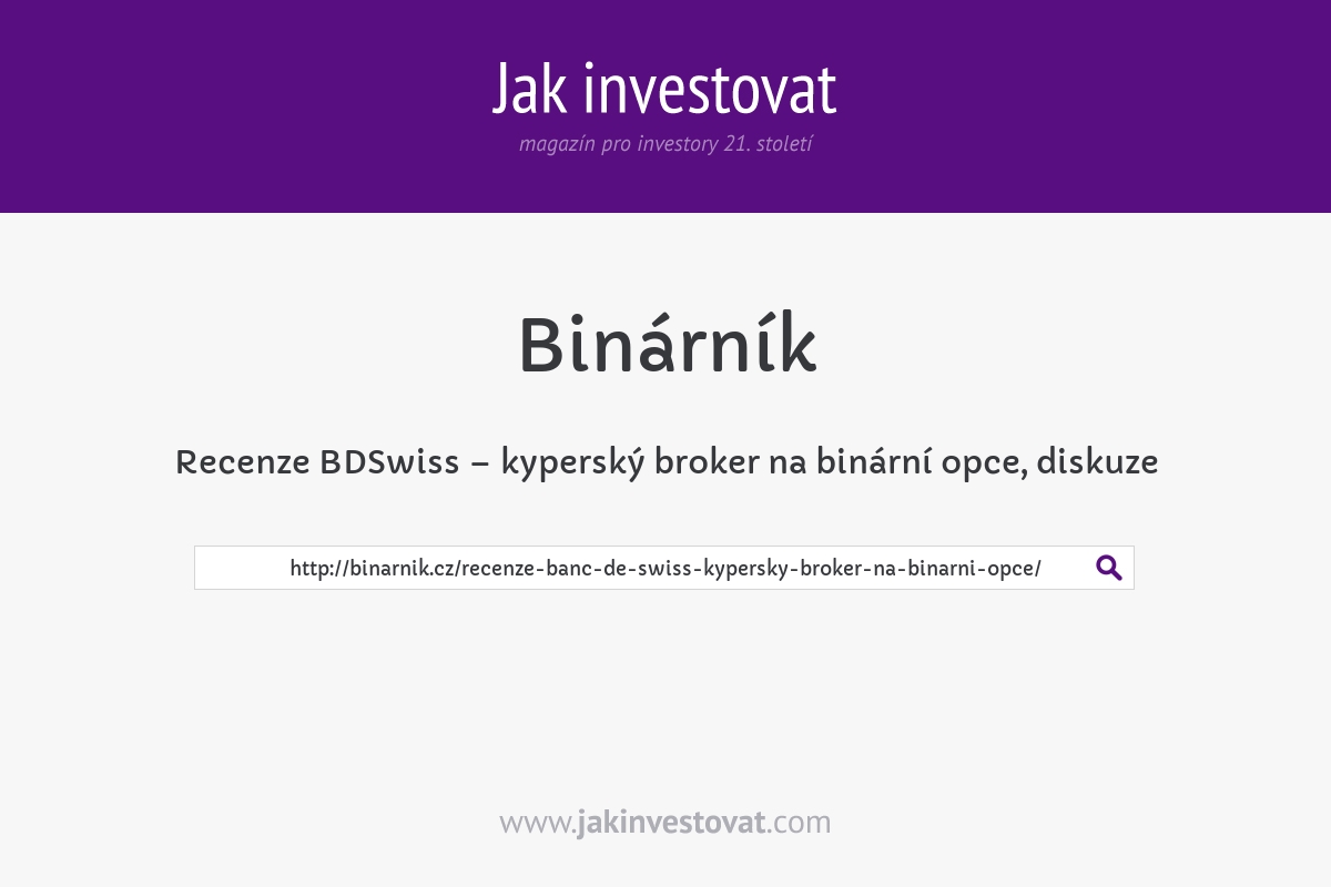 Recenze BDSwiss – kyperský broker na binární opce, diskuze