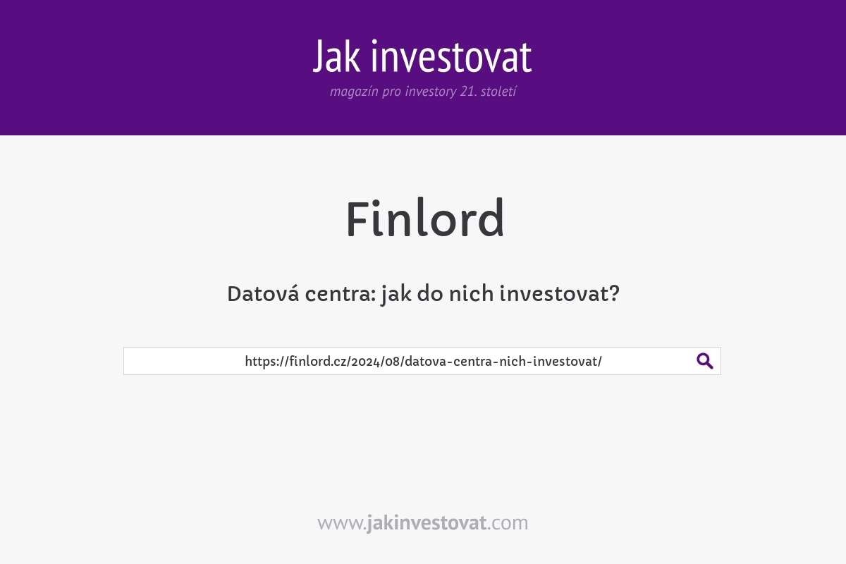 Datová centra: jak do nich investovat?