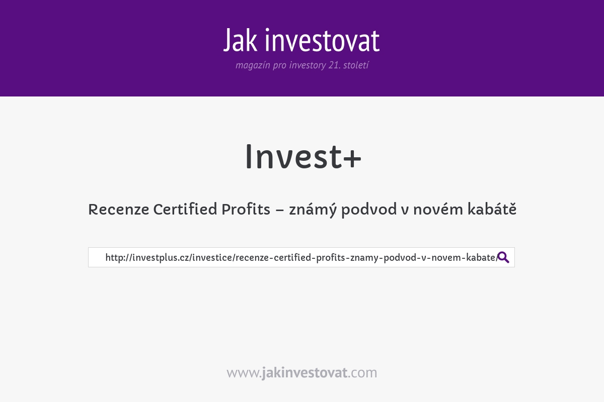 Recenze Certified Profits – známý podvod v novém kabátě