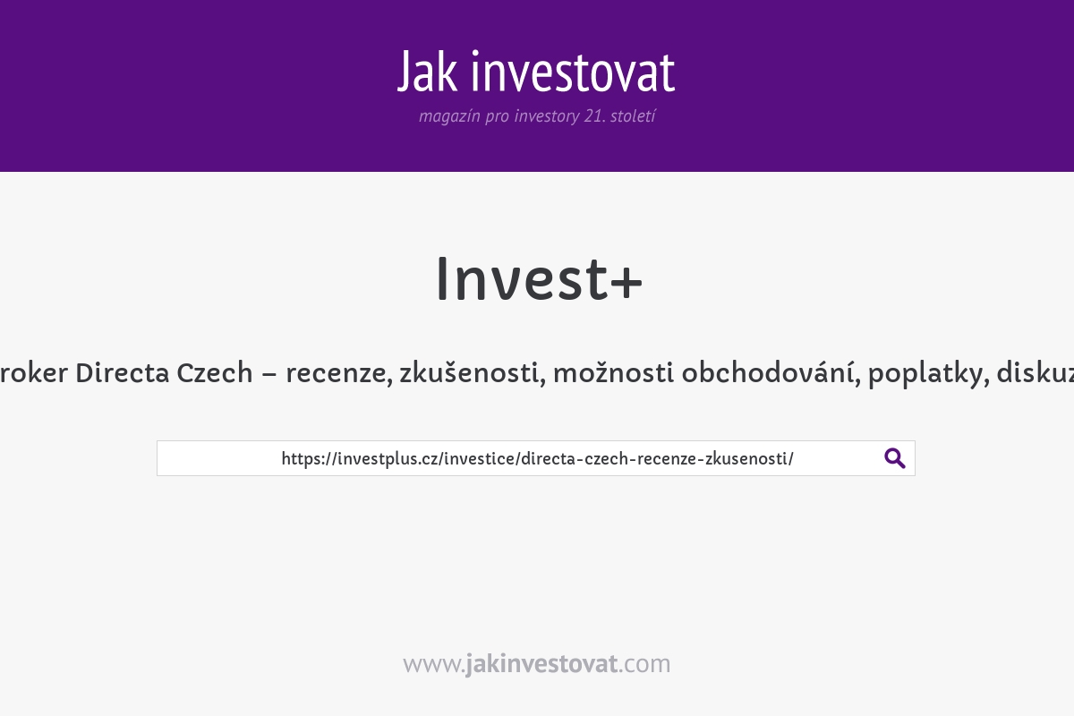 Broker Directa Czech – recenze, zkušenosti, možnosti obchodování, poplatky, diskuze