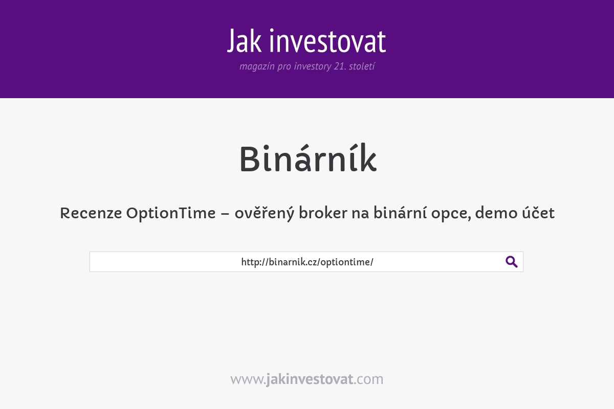 Recenze OptionTime – ověřený broker na binární opce, demo účet