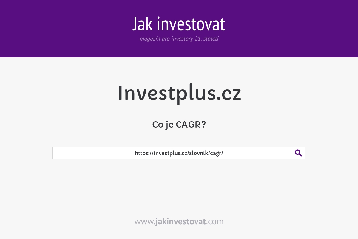 Co je CAGR?